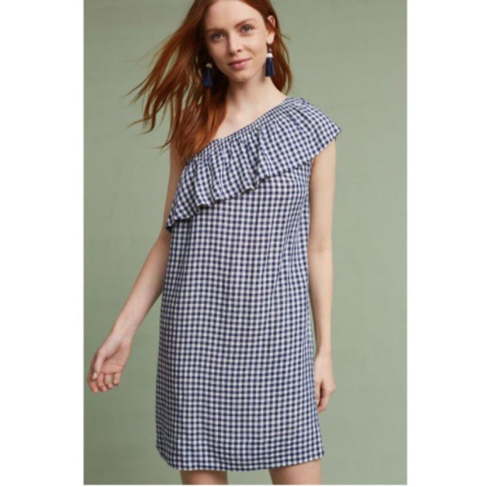 Anthro Velvet Graham & Spencer Gingham Mini Dress